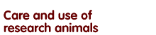 Care and use of research animals