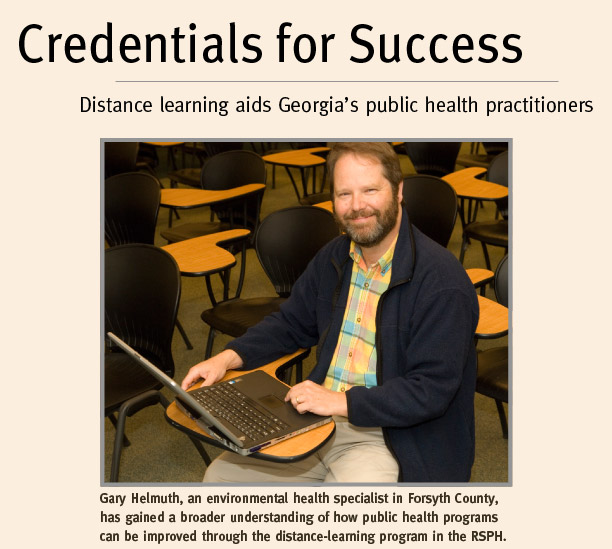 Credentials for Success: Distance learning aids Georgia's public health practitioners