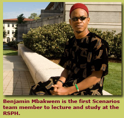 Benjamin Mbakwem is the first Scenarios team leader to lecture and study at RSPH