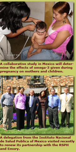 Collaborative study in Mexico to determine effects of Omega 3 given during pregnancy